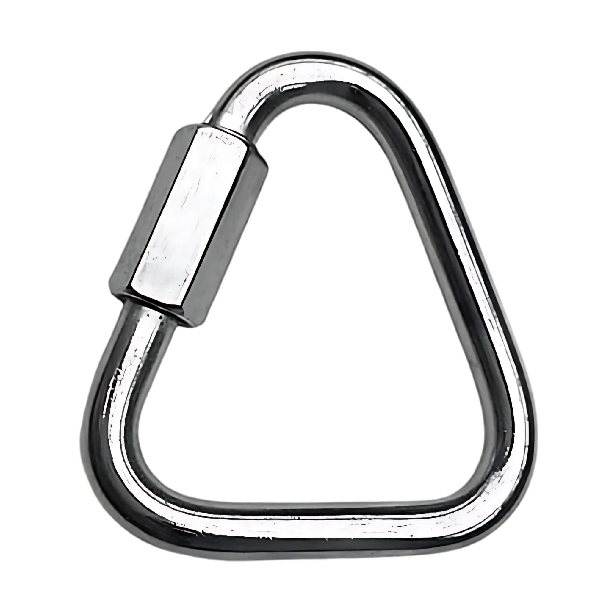 MarineNow MarineNow 316 Stainless Steel Delta Quick Link Marine Grade Triangle Choose Size and Quantity (05-Pack, 06 mm (1/4\"))