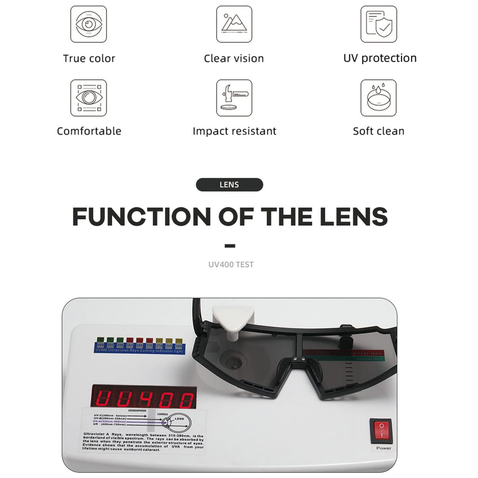 OMEKOL OMEKOL Sports Baseball Sunglasses Men Women Running Cycling Glasses Mountain Bike Goggles MTB Riding Bicycle Eyewear Outdoor(F2)