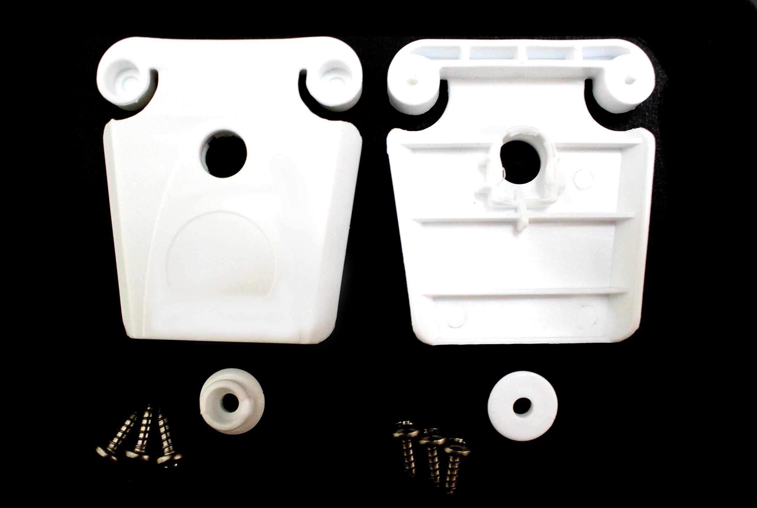 JSP Manufacturing JSP Manufacturing Aftermarket Replacement Parts - Hinges, Latches, Handles, Mounting Brackets Compatible with Igloo Coolers (2 pc - Plastic Latches w/Posts and Screws # 21013)