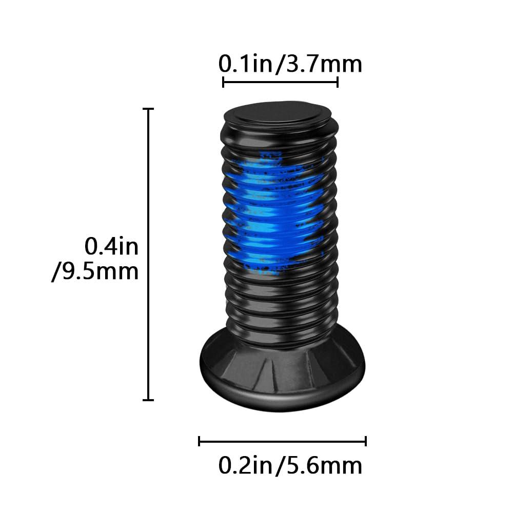 FREERDNG 8PCS BikeFit Cleat Screws, 8.5mm 9.5mm 10.5mm, Phillips for Wahoo Speedplay Zero & ULA Walkable Cleat Fastening Screws (9.5mm)