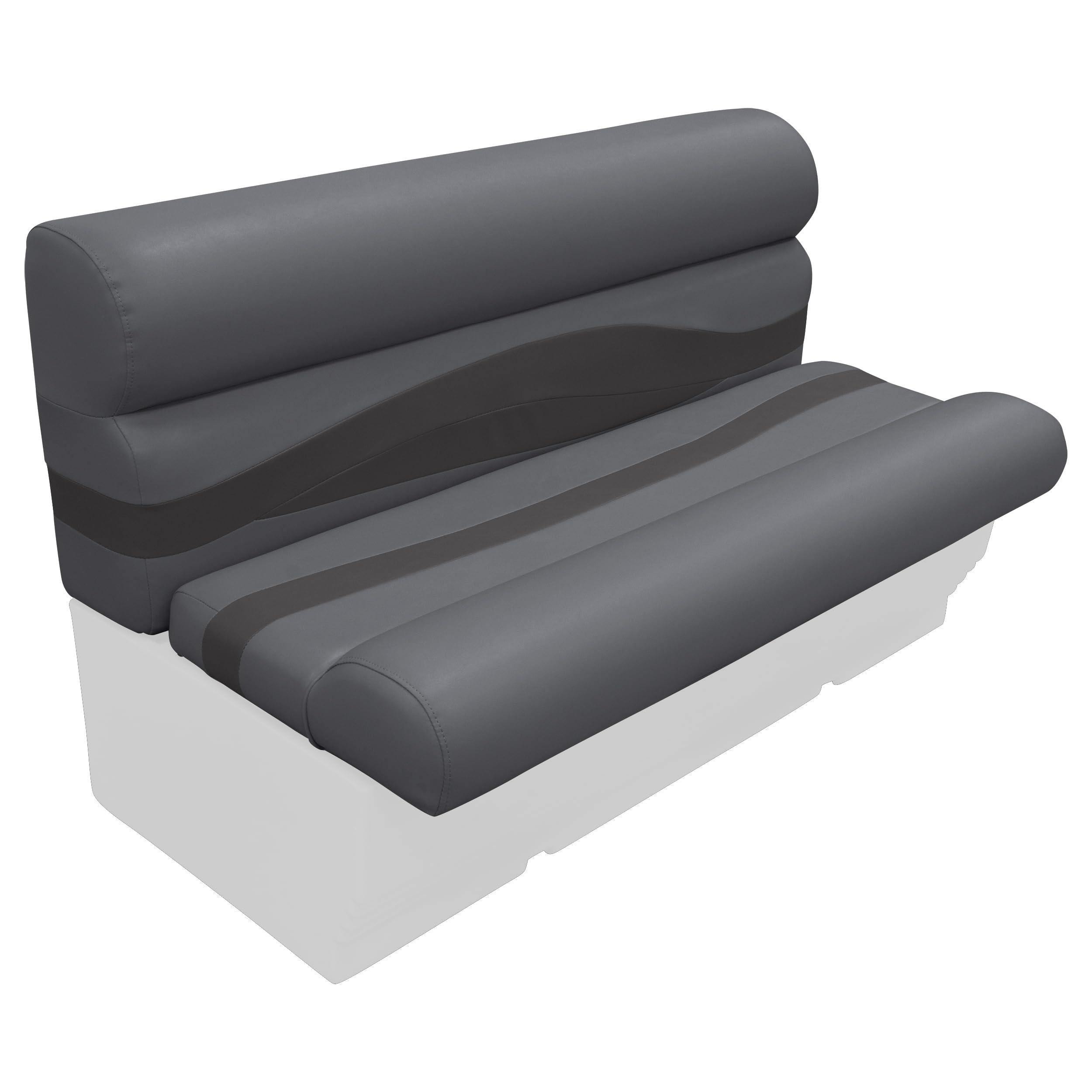 Wise Wise BM1145-1890 Premier Series Pontoon 50" Bench Seat Cushion Set, Slate/Dark Neutral