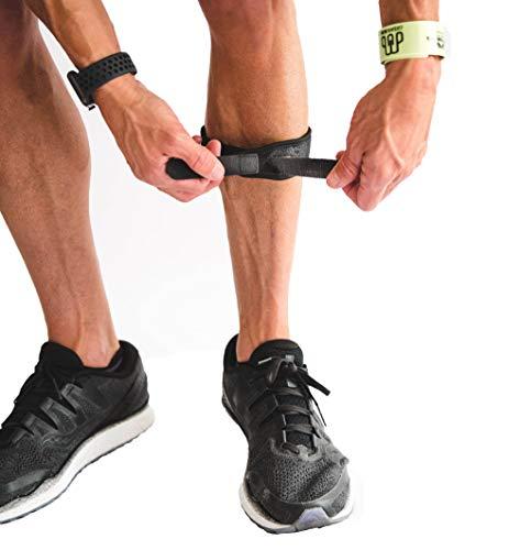 CROSSTRAP CROSSTRAP Shin Splint Support Strap | Adjustable Neoprene Shin Splint & Leg Compression Support Strap | For Strains, Injuries, Pain, Pulled Muscles, Torn Calf | For Men & Women | 1 Strap (Small)