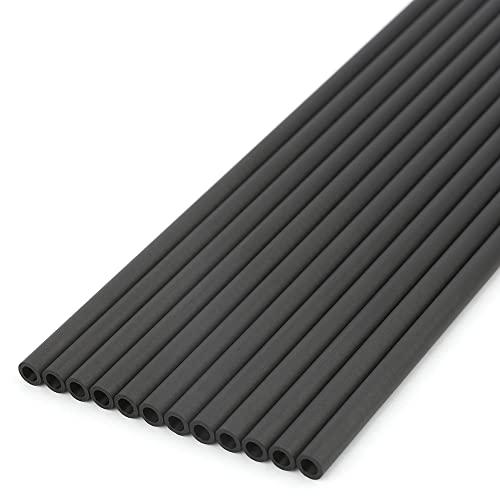 HNZMDY HNZMDY 32 Inch Archery Pure Carbon Arrow Shaft Spine 300-1000 Pure Carbon Arrow Shaft Carbon Shaft Tube DIY Archery (12, Spine 400)