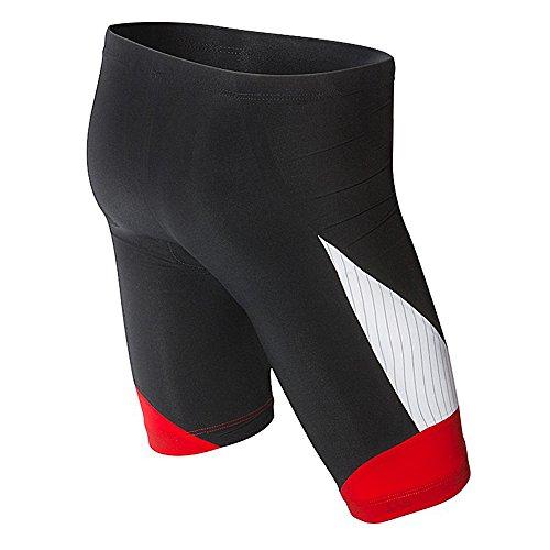TYR TYR Sport Women's Carbon 6-Inch Tri Compression Shorts, Black/Red, Large