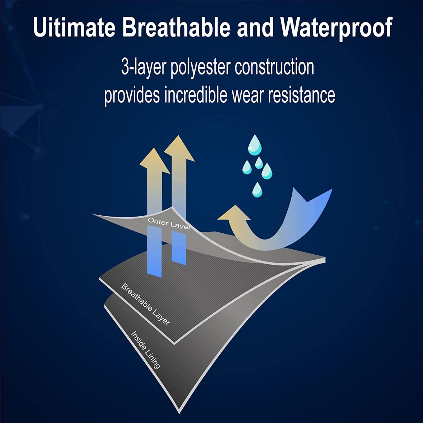 HotSrace HotSrace Chest Fishing Waders for Men and Women, 3-plyer Nylon Waterproof Lightweight Waders with 4mm Neoprene Stockingfoot