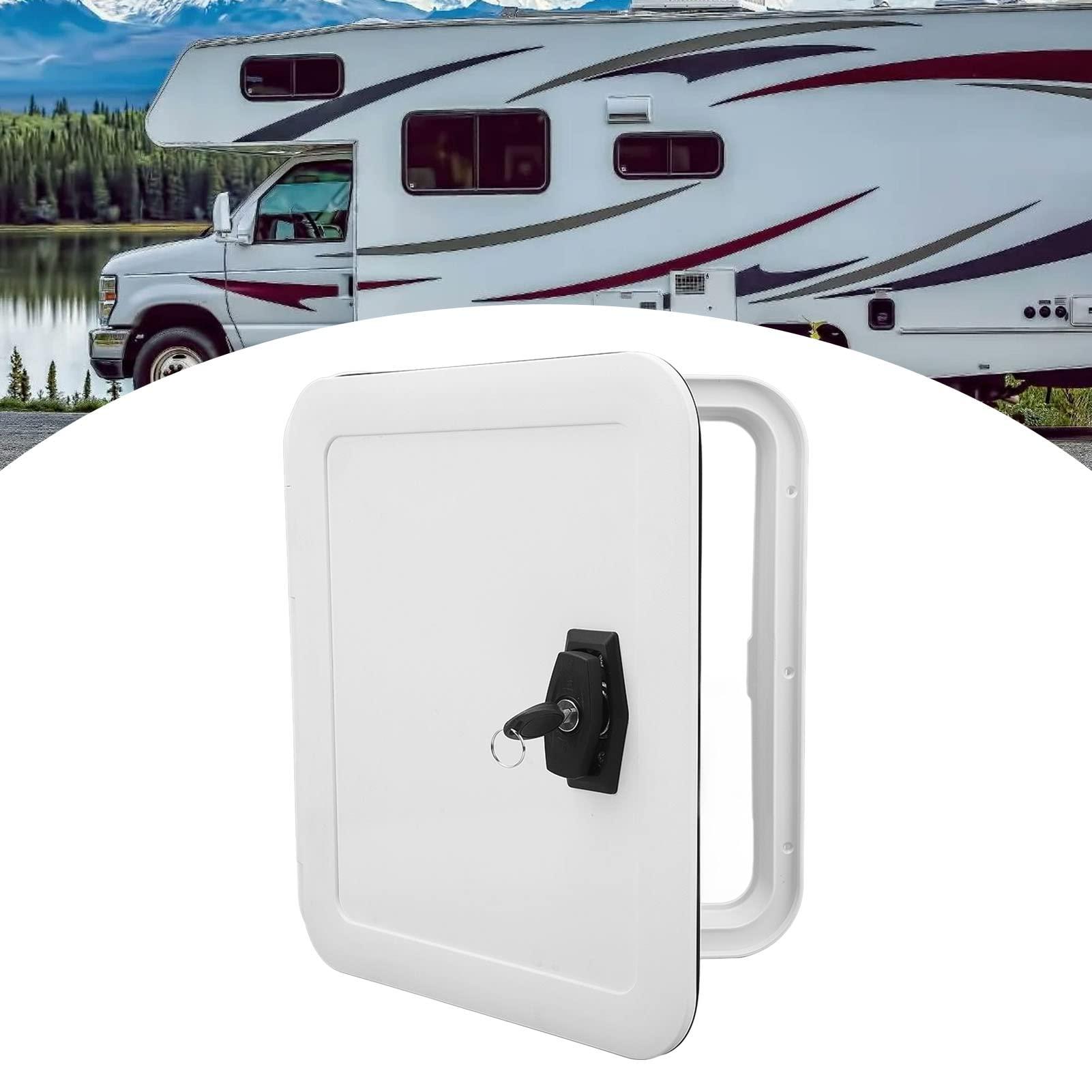 PerGar Boat Hatch, Marine Access Hatch, 297x350mm Boat Hatch Lids, Marine Access Hatch Rounded Boat Deck Hatch Access Storage Compartment Hatch for RV Camper