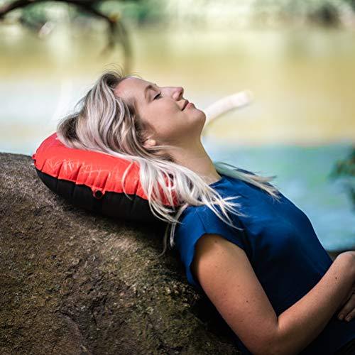 Alpcour Alpcour Camping Pillow Large, Inflatable, Ultralight Sleeping Pillow with Easy Blow Up Design, Soft Waterproof Exterior Cover and Compact Carry Case for Hiking, Backpacking, Airplane Travel & More