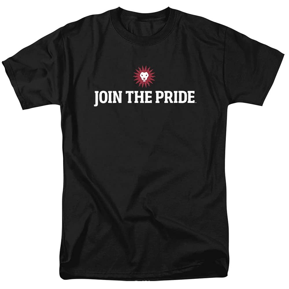 LOGOVISION Loyola Marymount University Official Stacked Short Sleeve Mens Cotton T-Shirt,Black, Small