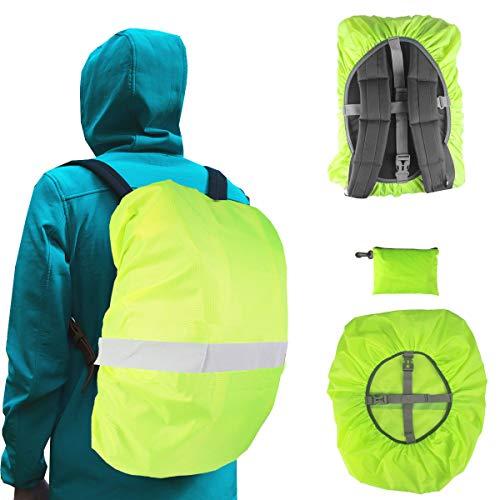Frelaxy Frelaxy Hi-Visibility Backpack Rain Cover with Reflective Strip 100% Waterproof Ultralight Backpack Cover, Storage Pouch, Anti-Slip Cross Buckle Strap, for Hiking, Camping, Biking, Outdoor, Traveling