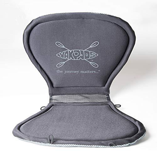 Yakpads Yakpads High Back Cushioned Seat Pad, Gel Seat Pad for Kayaks, Portable Seat Cushion for Outdoor Watersports and Recreation - Cascade Creek (High Back)