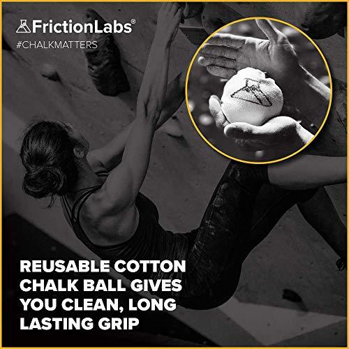 Friction Labs FrictionLabs Magic Chalk Ball, 2.2 oz - Premium Gym Chalk In Refillable Sock - Non Toxic - Great for Climbing, Gymnastics, Weightifting, Crossfit, Pool, Training