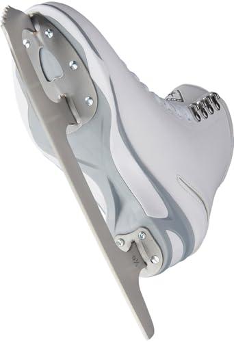 SKATE GURU Jackson Ultima Figure Ice Skates Finesse JS451 / Medium to Wide/Kids 3 Bundle with Guardog Skate Guards