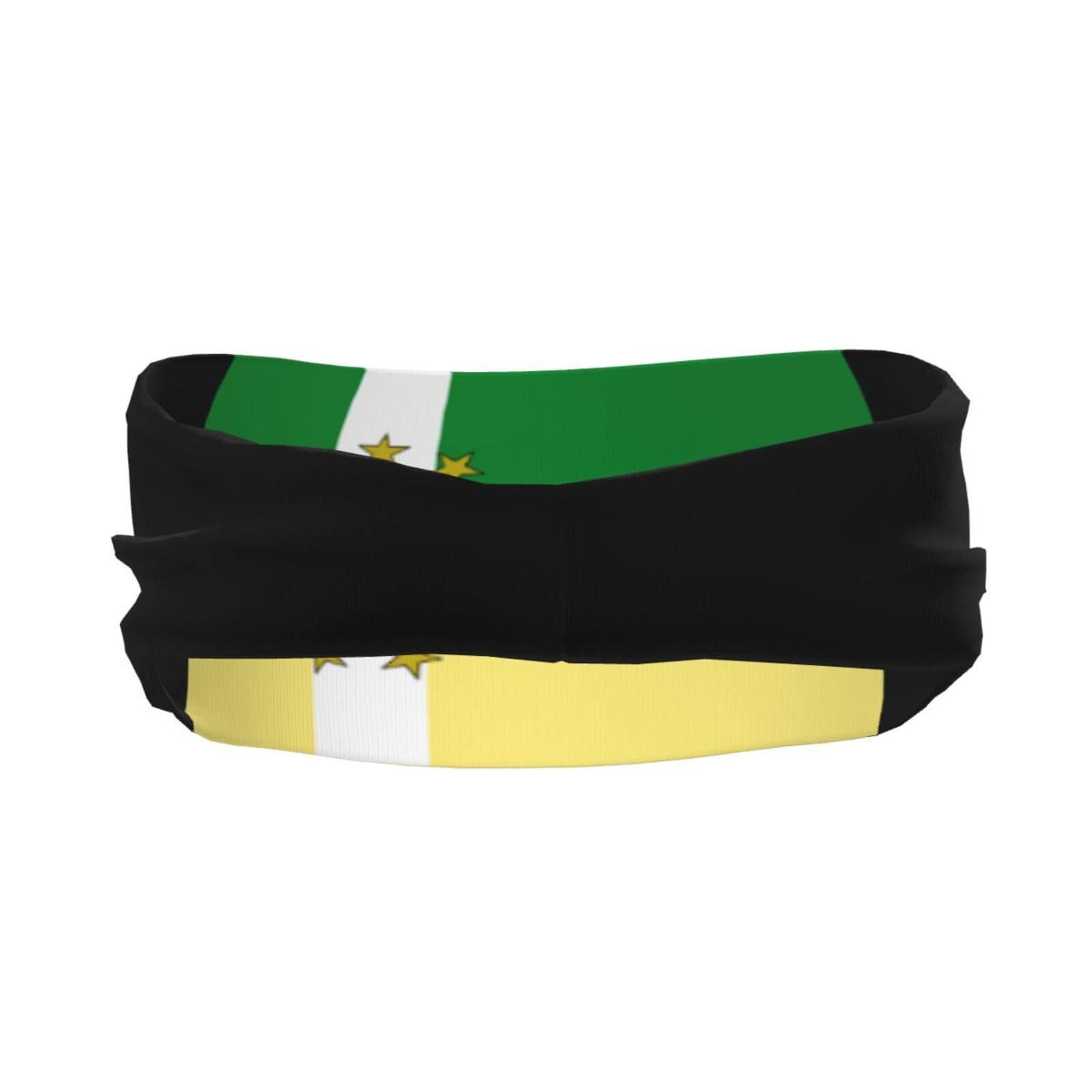 SIYTUAU Flag of Lajas (Pr) Headbands for Women Men Breathable Sports Headband Outdoor Interior Sports Wicking Hair Ties Leisure Hair Bands