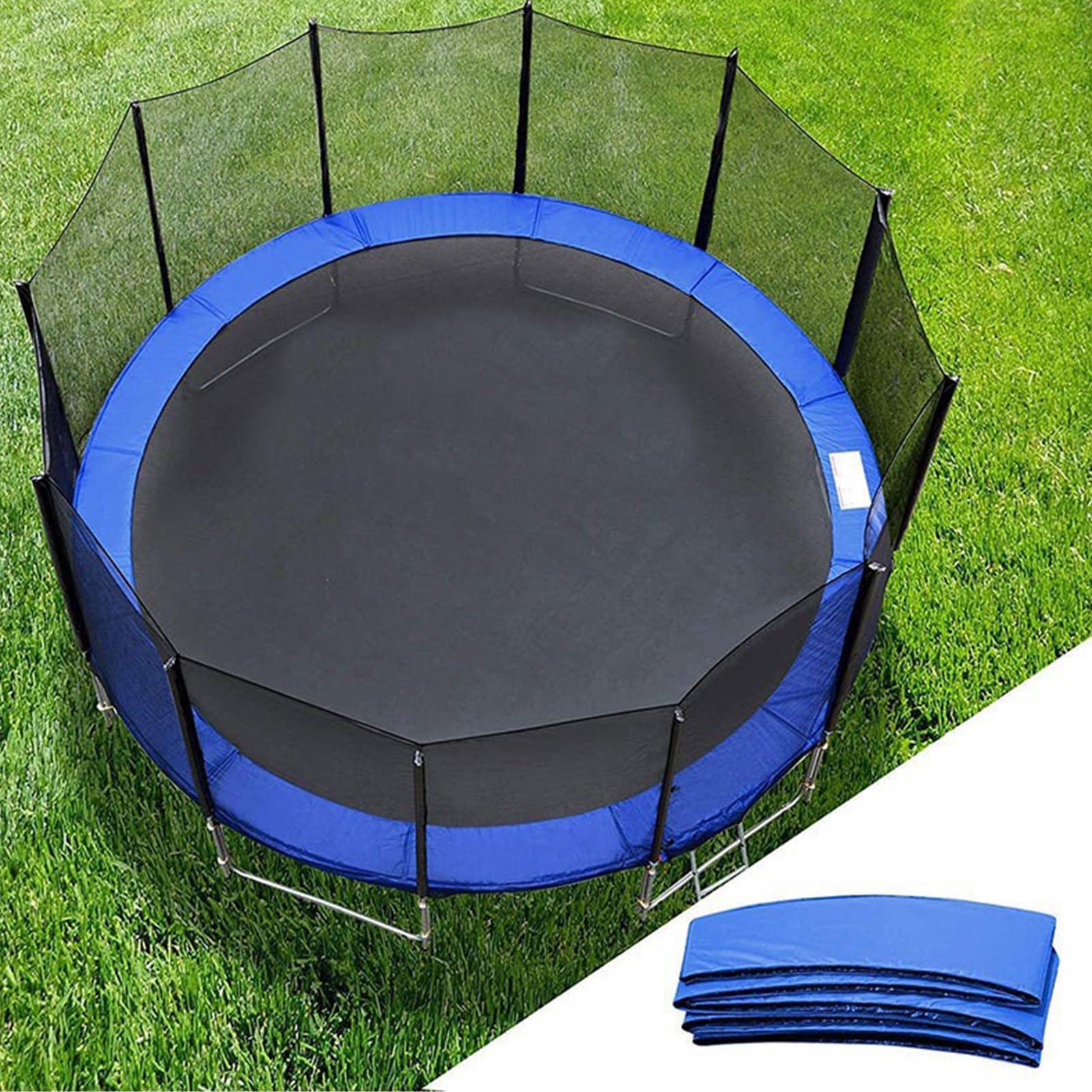 BIWKONI BIWKONI Round Trampoline Replacement Spring Cover Safety Protection Pad UV-Resistant Anti-Collision Trampoline Accessories,Multi Color,14FT