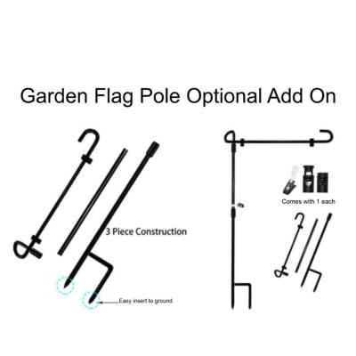 Krista Custom Creations Personalized Campsite Winter Garden Flag - Custom Colorful Camping Decoration for RV, Travel Trailer, Motorhome, Tent - Unique Falling snow Outdoor Yard Decor (Solid Class C Camper)