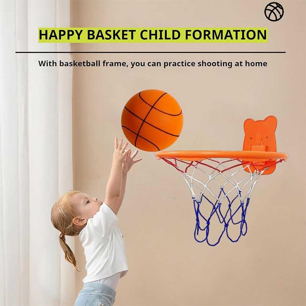 Dosurgorn Stealth Ball Silent Basketball, Silent Basketball Size 7/5/3, Silent Basketball Dribbling Indoor, Dribble Dream Silent Basketball, Indoor Silent Hoop Basketball (Green-Stripes,Size 7 (9.5 in))