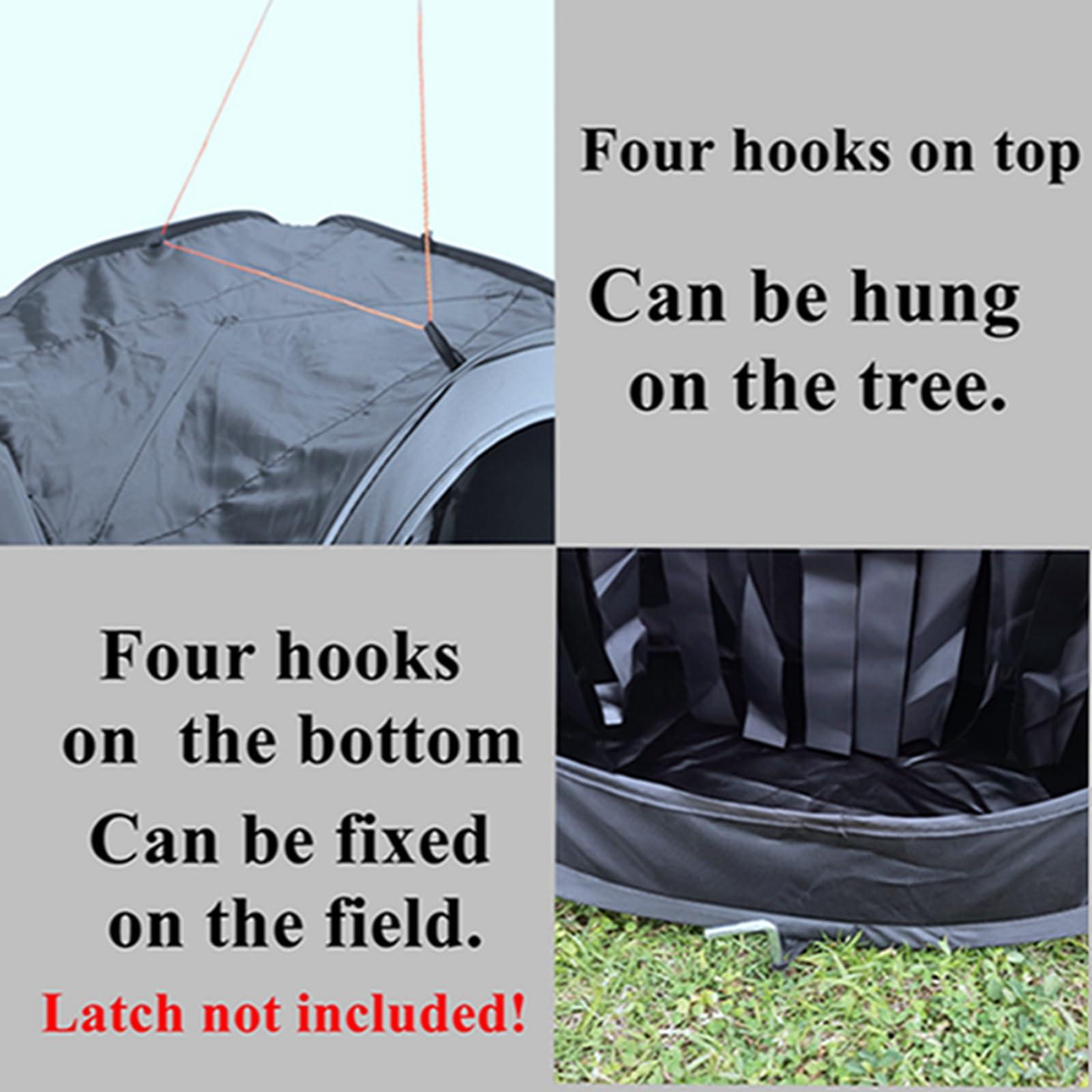 Wingswinmax Wingswinmax Foldable Airsoft Target Tent Trap Slingshot BB Trap Net Auto Pop-up Shooting Target Tent BB Target Holder Case Thicker Material-Black