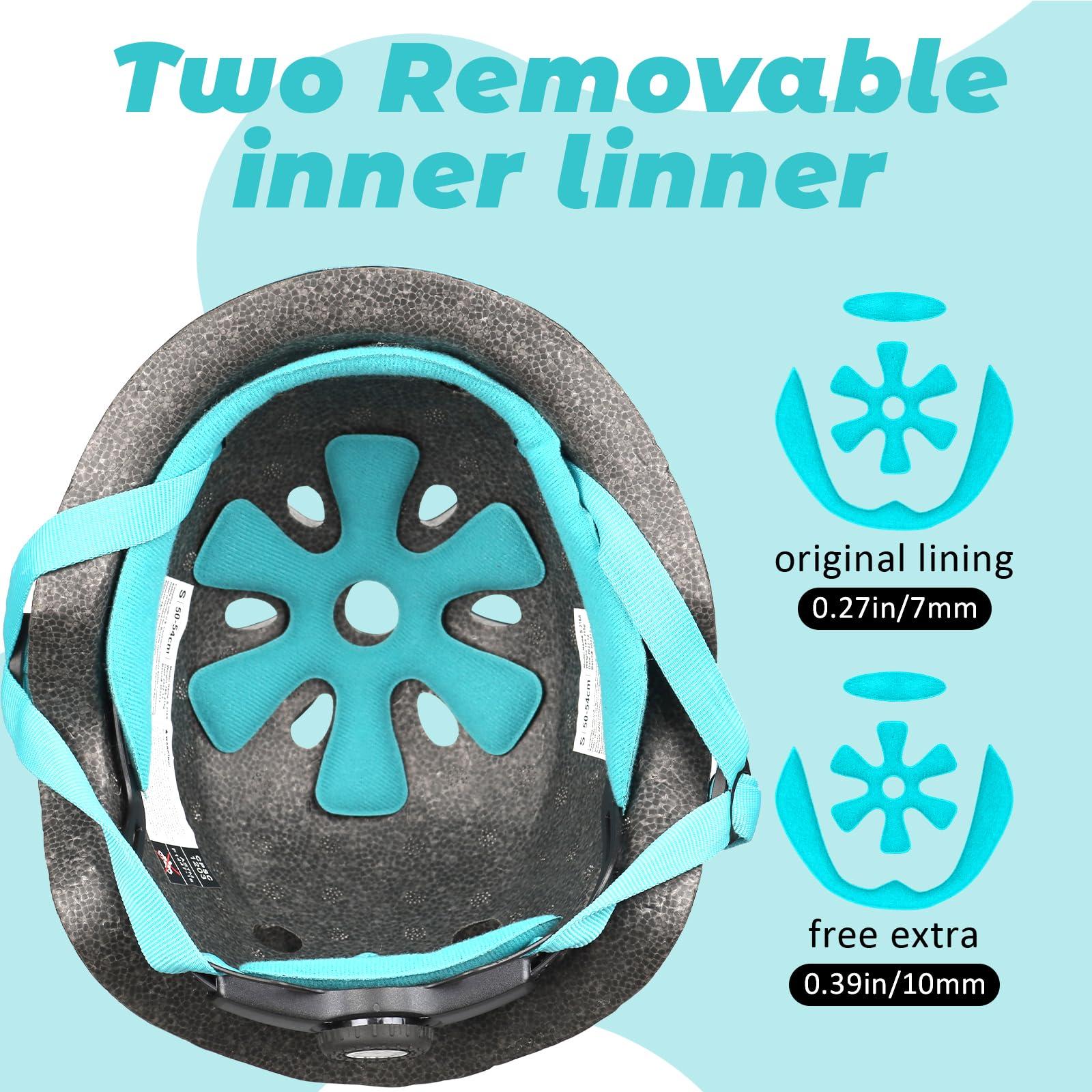 Atphfety Atphfety Toddler Kids Bike Helmet,Adjustable and Multi-Sport for Bicycle Scooter Skate,2 Sizes,from Toddler to Youth (Blue Shark)