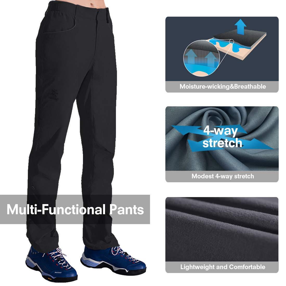 KAILAS KAILAS 9A Onsight Rock Climbing Hiking Pants Quick Dry Multi-Functional Casual Stretch Trousers Black M