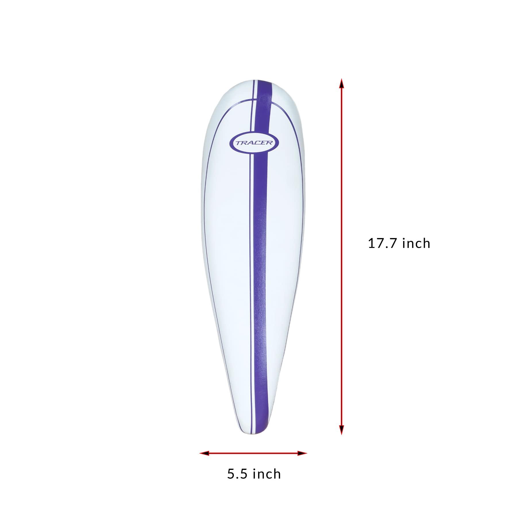 Tracer Tracer SD-AF-3022 Banana Seat/Saddle for Lowrider Cruiser Bike (White/Purple)