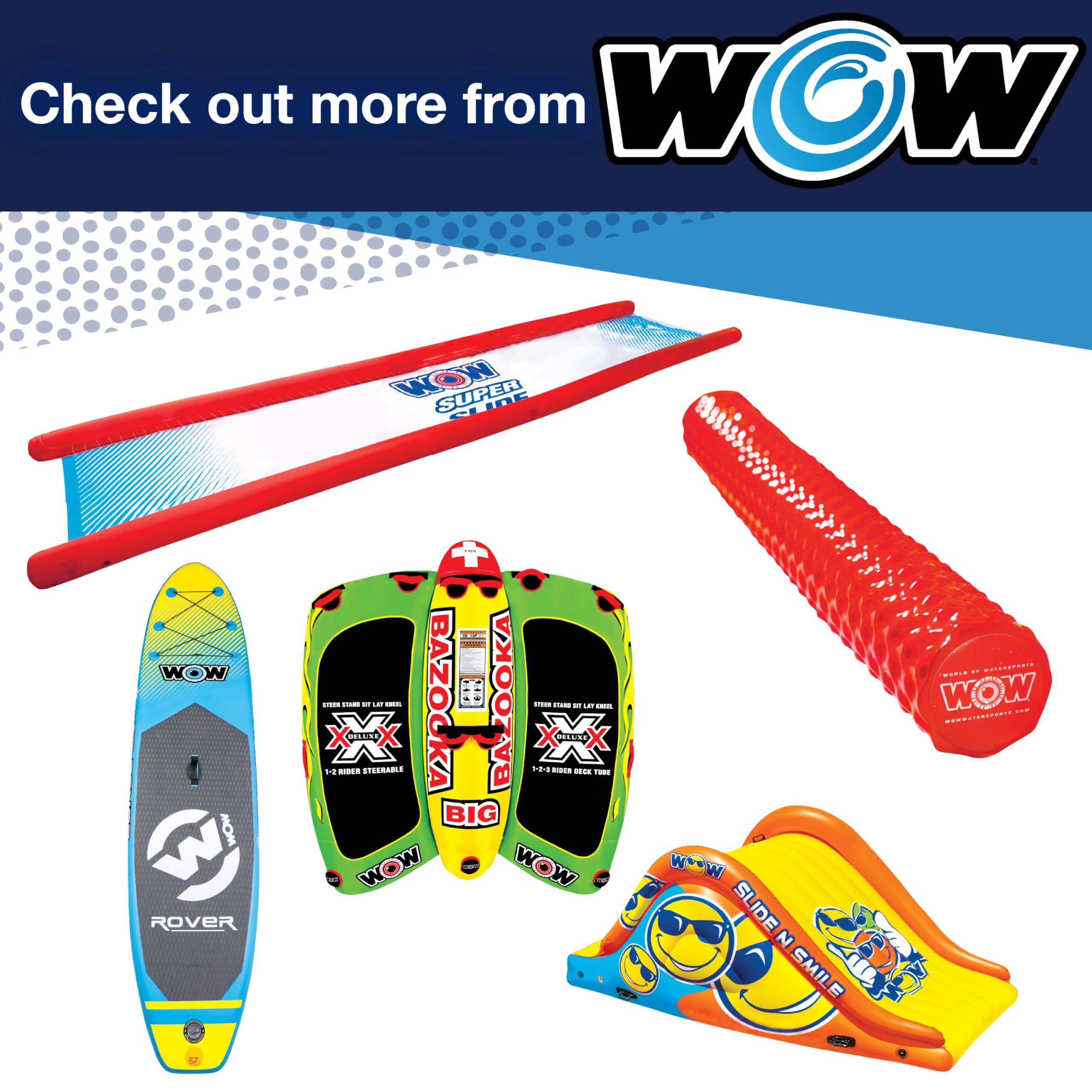 WOW Sports Wow Sports XO Xtreme Oval Towable Tube for Boating 1-3 Person 510 lbs Capacity Inflatable Boat Tube for Lake Sports Heavy Duty Nylon Cover Kids & Adults