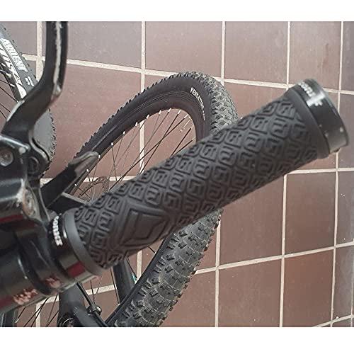 corki Corki Mountain Bike Grips,Double Lock on Locking Bicycle Handlebar Grips for MTB,Downhill