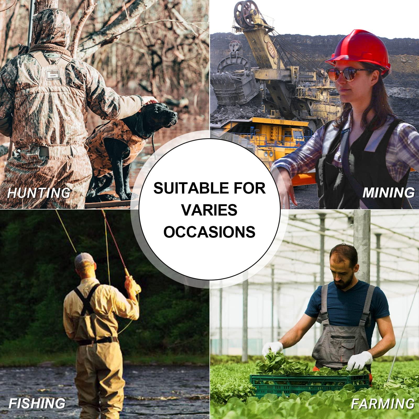 HotSrace HotSrace Chest Fishing Waders for Men and Women, 3-plyer Nylon Waterproof Lightweight Waders with 4mm Neoprene Stockingfoot