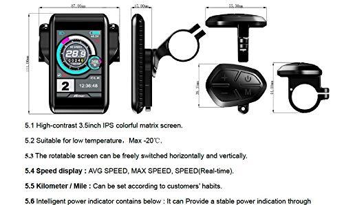 NBPOWER QS 3000W Brushless Hub motor,72V 80A Sabvoton controller, TFT Color Display,with PAS and Alarm, 3000W Electric Bike Conversion Kit (28inch Rear)