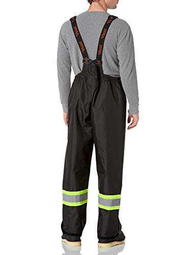 VIKING Viking Professional Journeyman 300D Trilobal Rip-Stop Fire Resistant Bib Overalls - FR Pants for Men and Women, Class 1, Black - X-Large