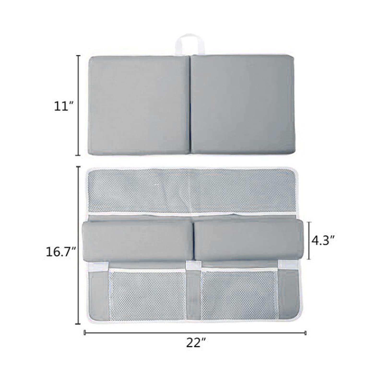 Miskall Bath kneeling pad, Bath Kneeler with Elbow Rest Pad Set, with Toy Organizer, 1.5inThick, for Elbow,Knee and Arm Support Bathtub Kneeling Pad Set, Quick Drying