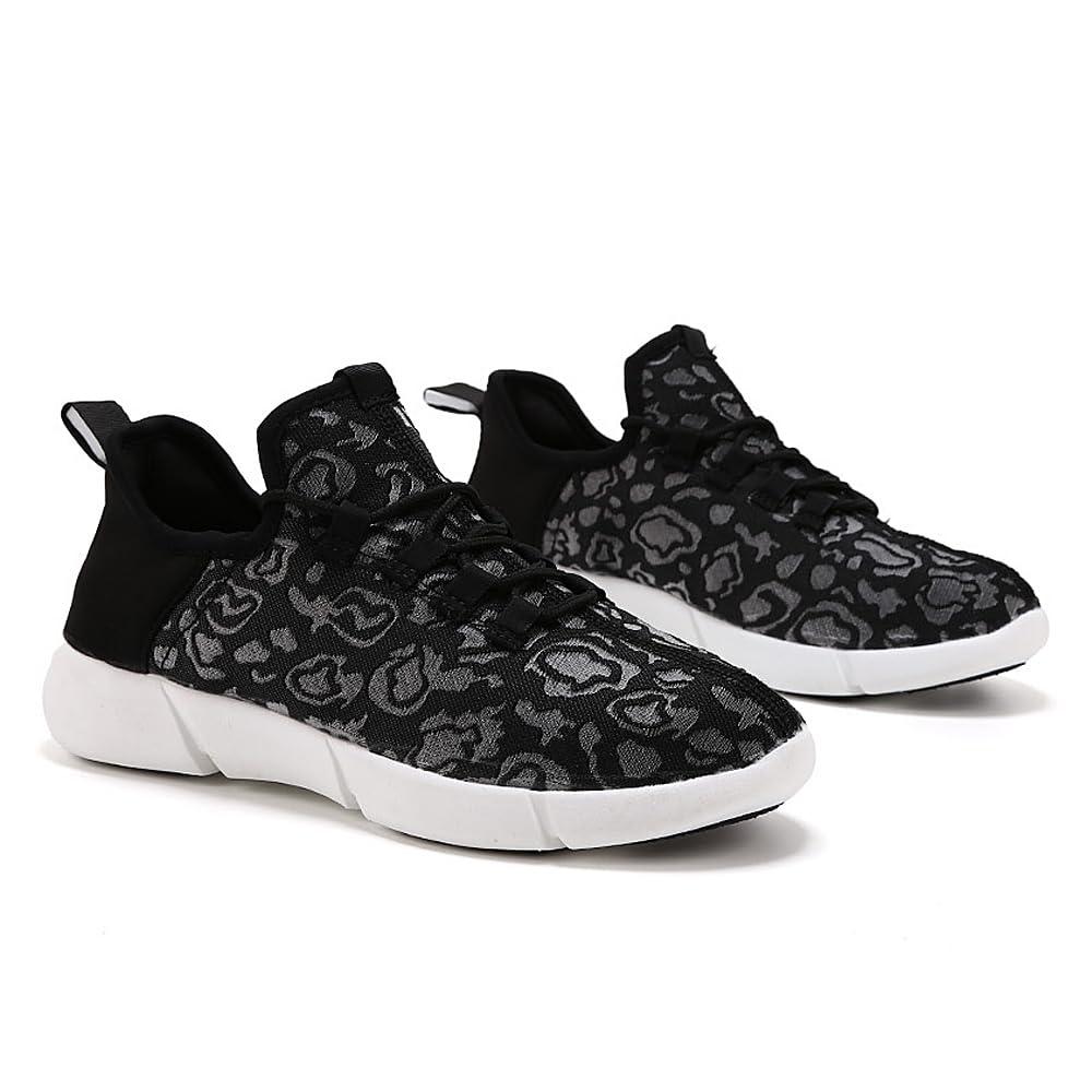 Padgene Padgene Women's Men's LED Lights Up Shoes Unisex Luminous Flashing Trainers USB Charging Lace Up Couples Dancing Shoes