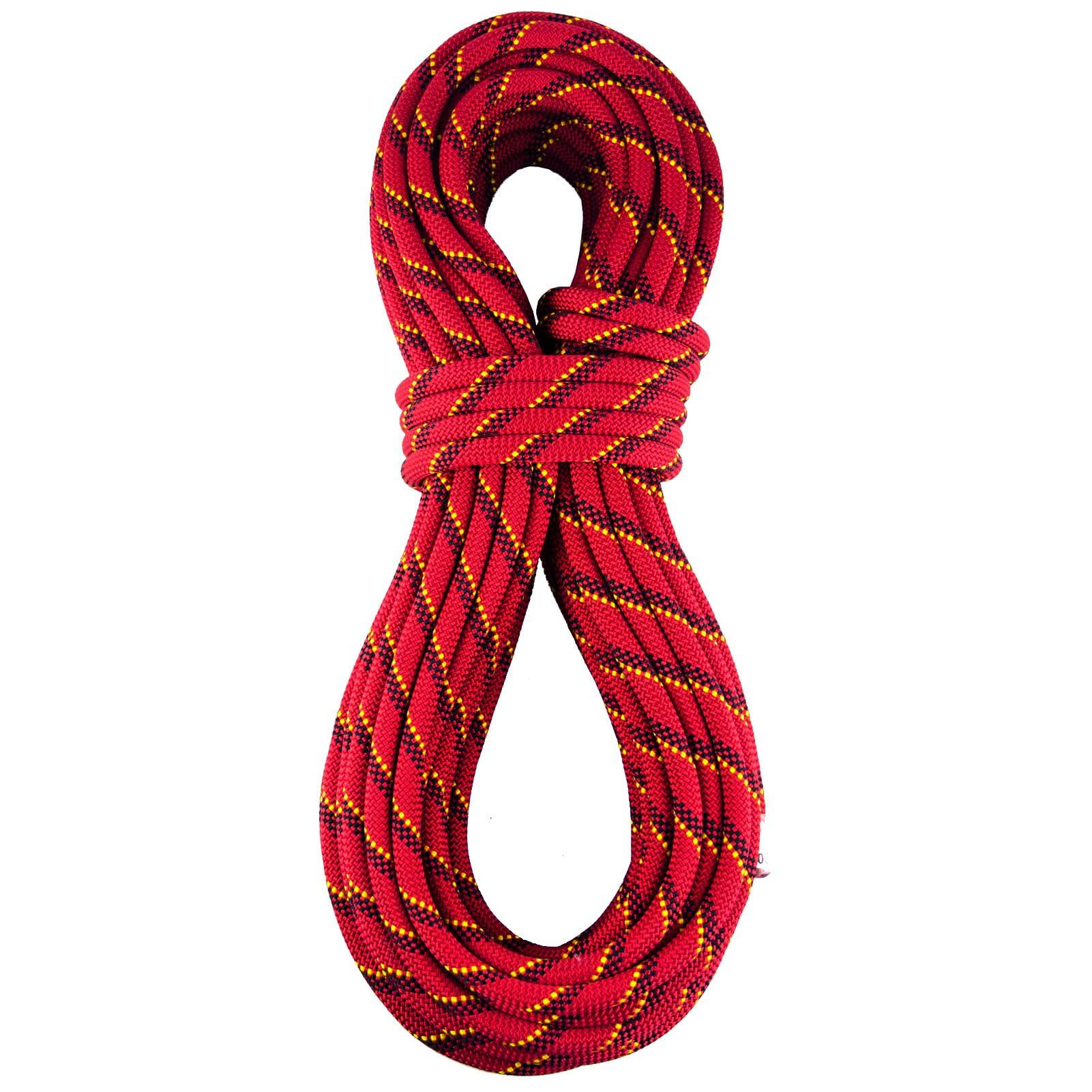 BlazeBeam BlazeBeam Static Climbing Rope 10.5mm UIAA Static Line Rappelling Rope 45M (150ft) Nylon Kern Mantle Rope for Escape Rope Rock Climbing, Mountain Tree Climbing, Hauling, Rescue