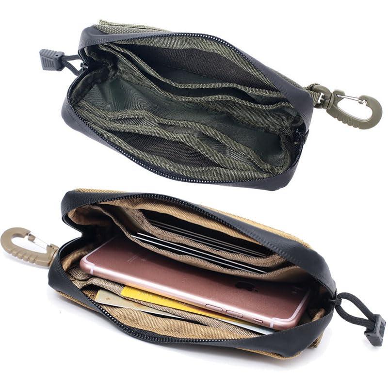 Samview Samview Outdoor Tactical Camouflage Bag Small Kit Pouch Pack Card Pocket - Tan, Medium