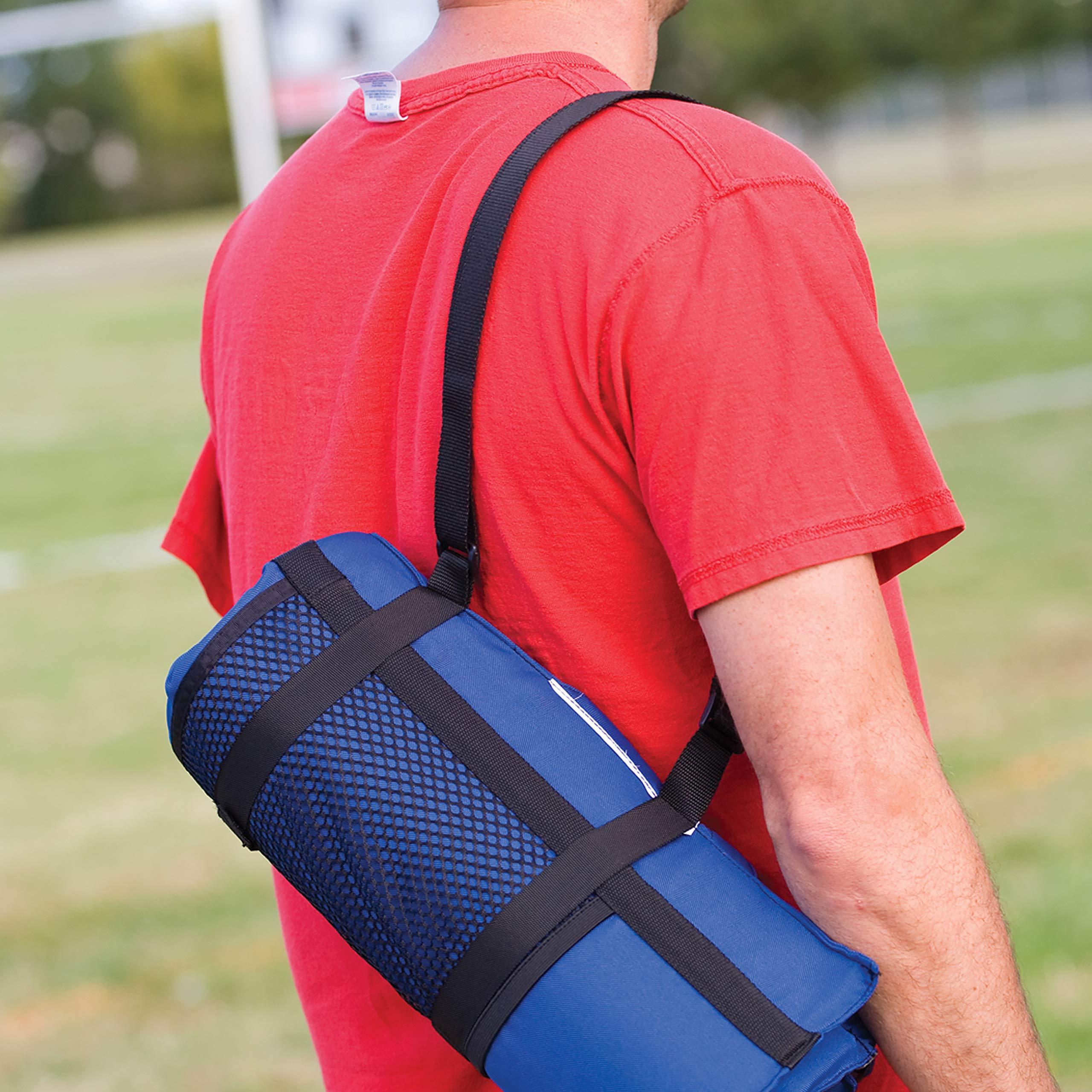 Coleman Coleman Portable Stadium Seat Bleacher Cushion with Backrest Lightweight Padded Seat Cushion