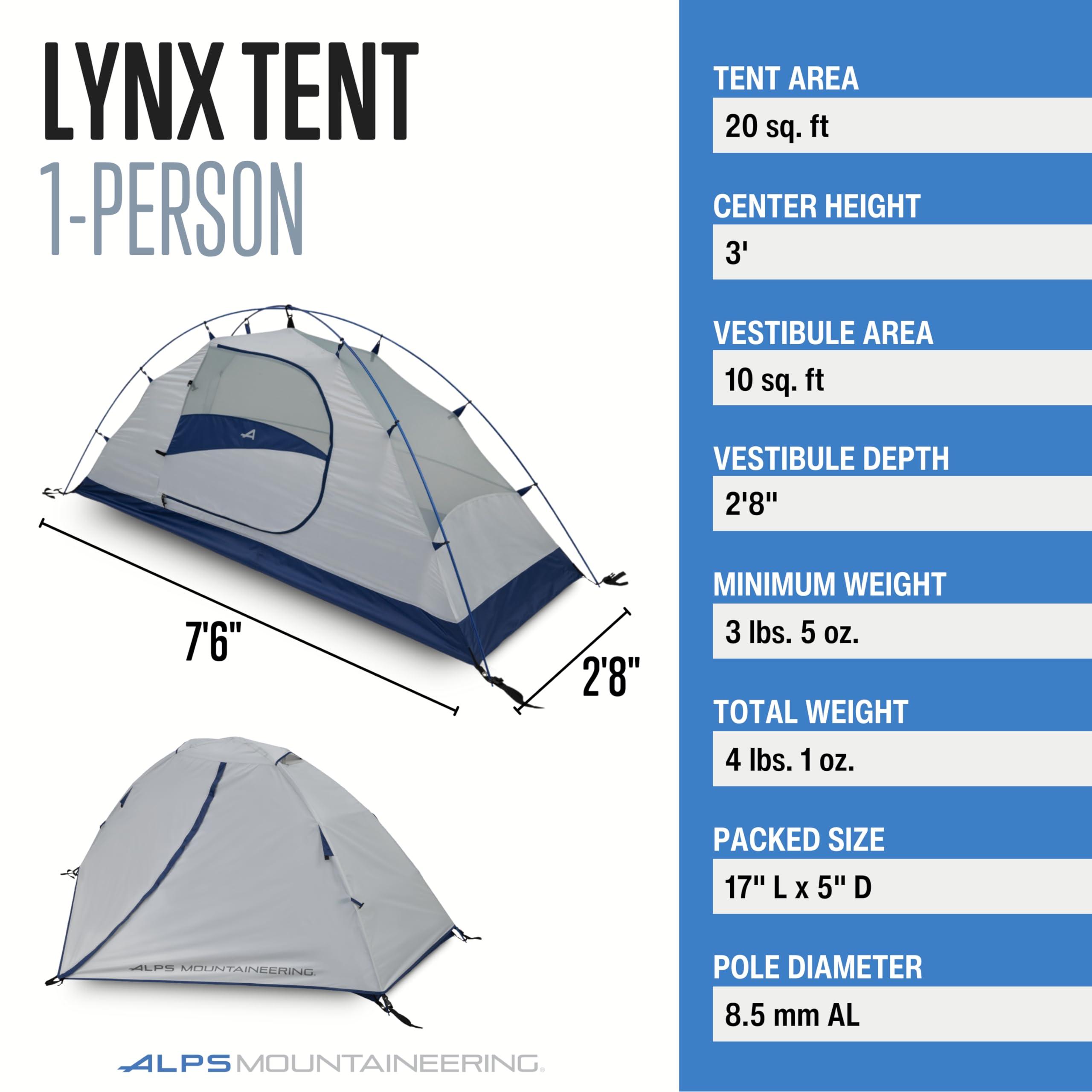 ALPS Mountaineering ALPS Mountaineering Lynx 1-Person Tent - Dark Teal/Gray