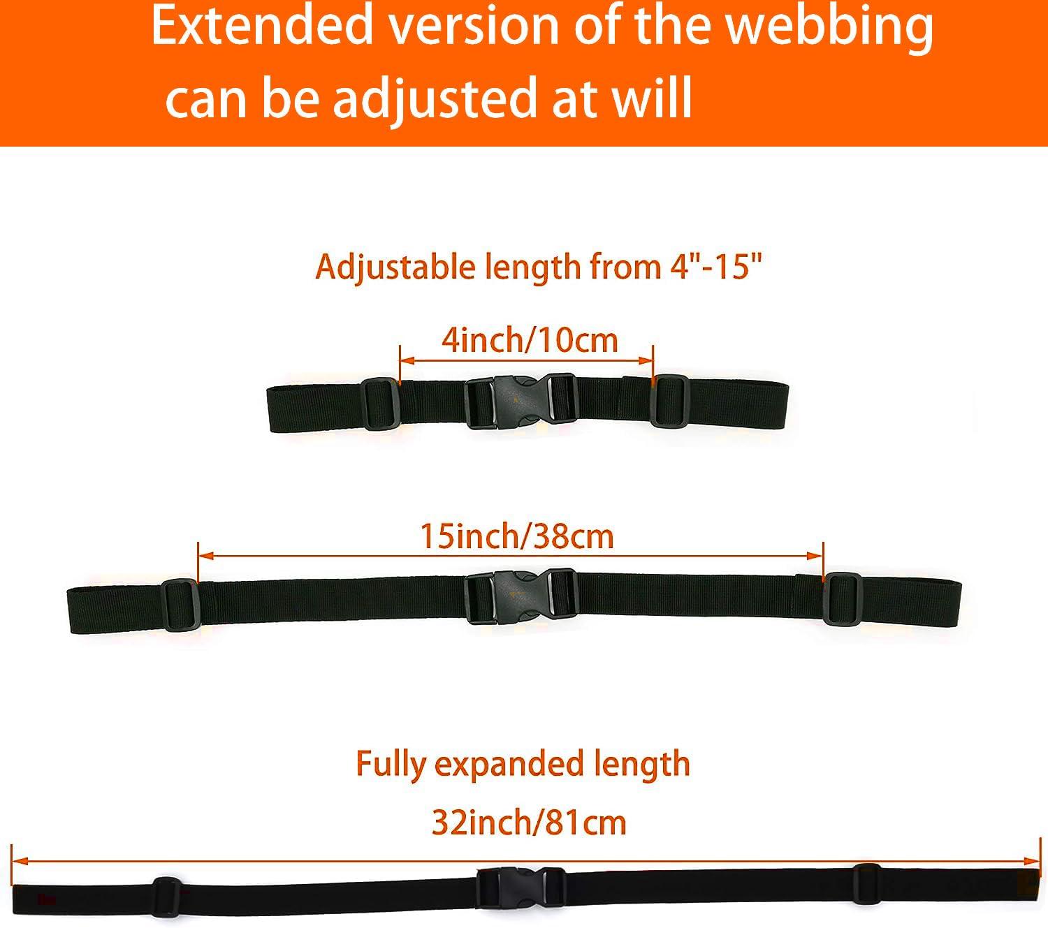 ONE WVW PIN ONE WVW PIN Backpack Chest Strap for Adults and Kids, 2 Set Sternum Straps for Backpacks, Adjustable Outdoor Backpack Accessories w.Quick Release Buckle for Hiking Climbing Riding running (Khaki)