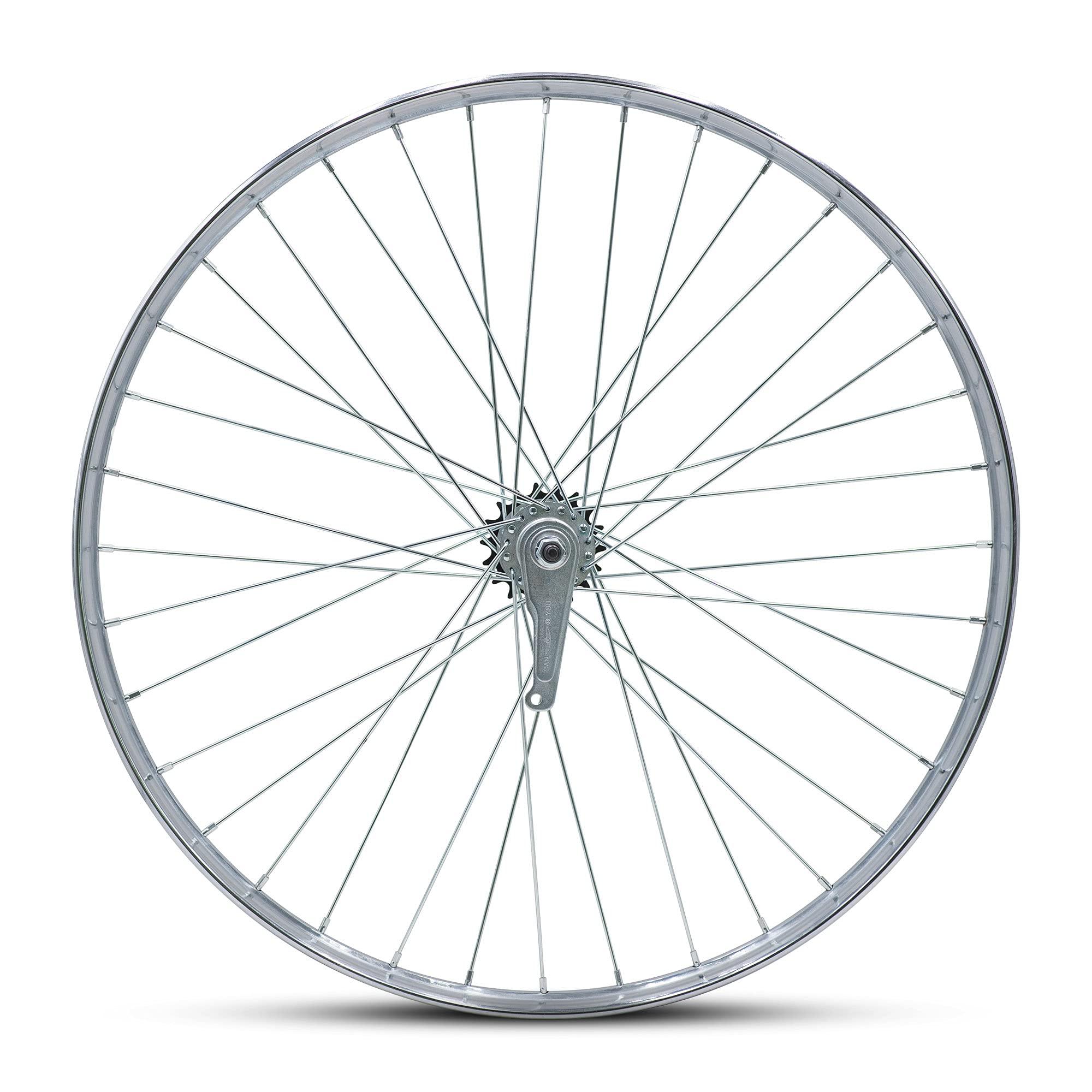 Flying Horse BBR Tuning Heavy Duty 12 Gauge 26Inch x 1.25 Inch Rear Bike Rim - Bicycle Wheel - Mountain Bicicleta - Coaster Brake - Silver