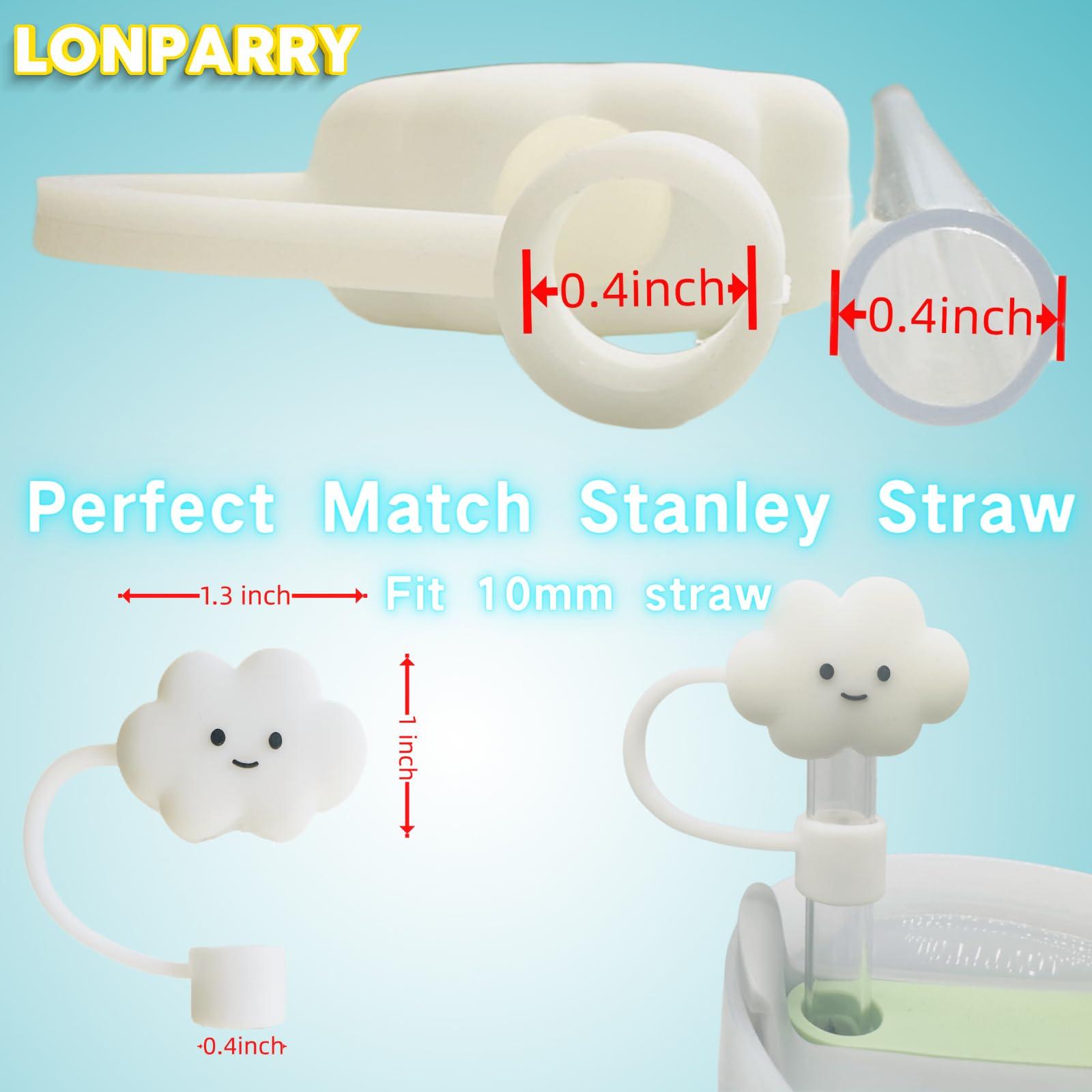 LONPARRY LONPARRY 6 Pack Set for Stanley Cup 2 Pack Silicone Boot+4 Pack Silicone Straw Cover for Stanley Tumbler 40 30 oz