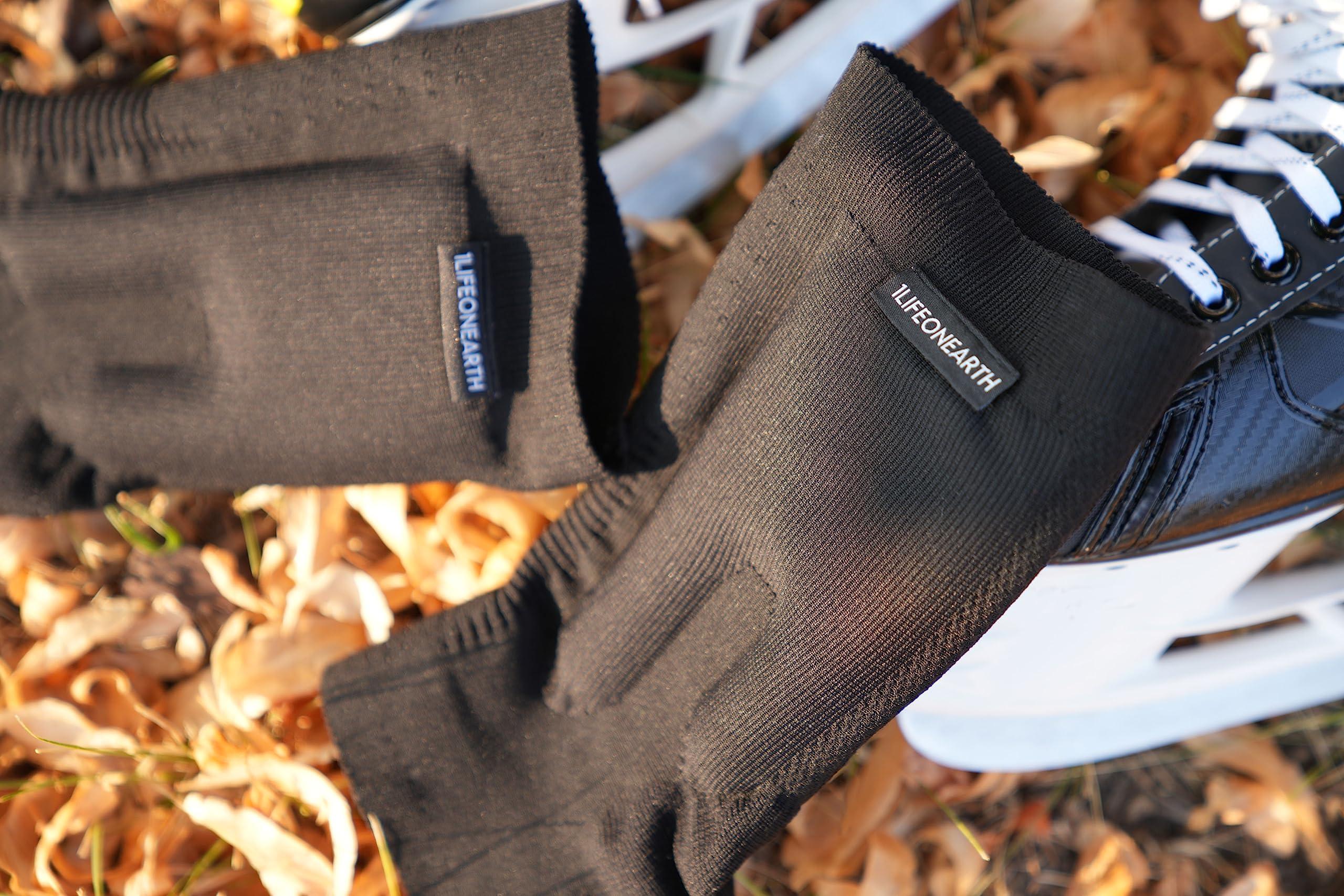 1Lifeonearth 1Lifeonearth Ice Skate Ankle Pads, Cushioned/Padded Ankle Sleeves used to reduce ankle pain during Ice Skating and Hockey (PAIR)