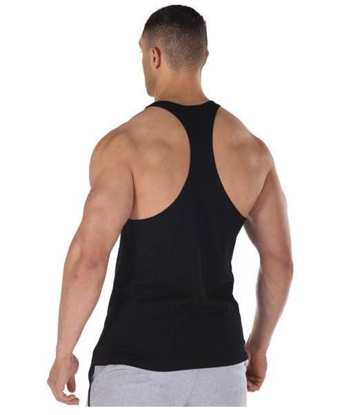 TNWUBOLN TNWUBOLN Men\'s Stringer Bodybuilding Workout Gym Tank Tops Training Cotton Fitness Y Back T Shirts