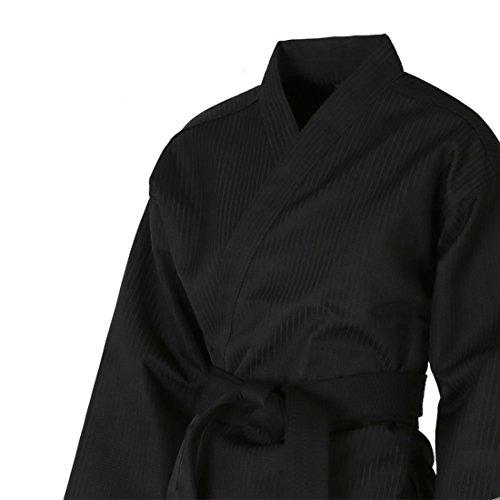 Mudoin Mudoin Taekwondo Black Color Open Uniform TKD Martial Arts Akido Hapkido WTF (150(140-150cm)(4.59-4.92ft))