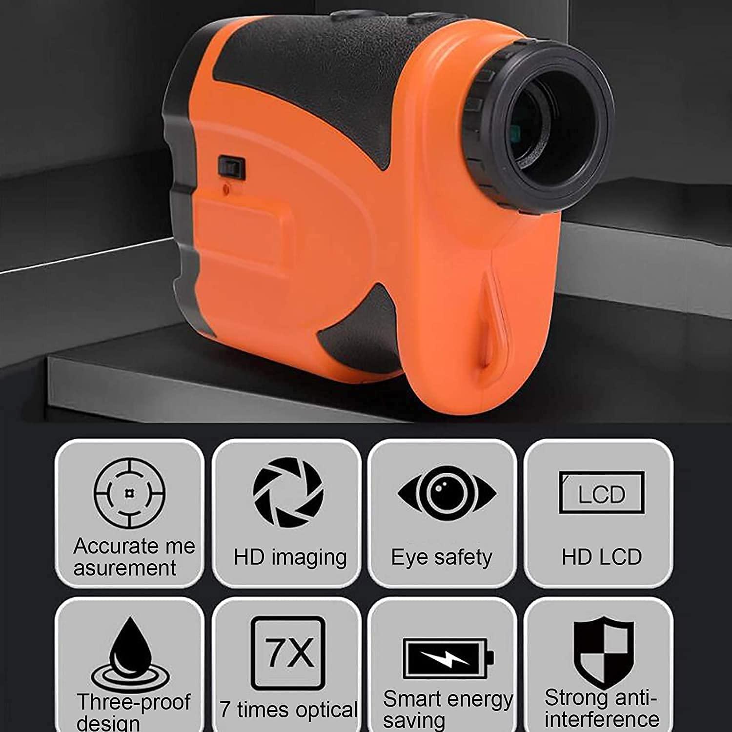 FEABCR FEABCR Laser Rangefinder, Multifunctional Rangefinder,1000m Laser Range Finder,7X Magnification,Hand-held high-Magnification high-Definition Golf 1000 Meter Measuring Instrument for Golfing, Hunting,