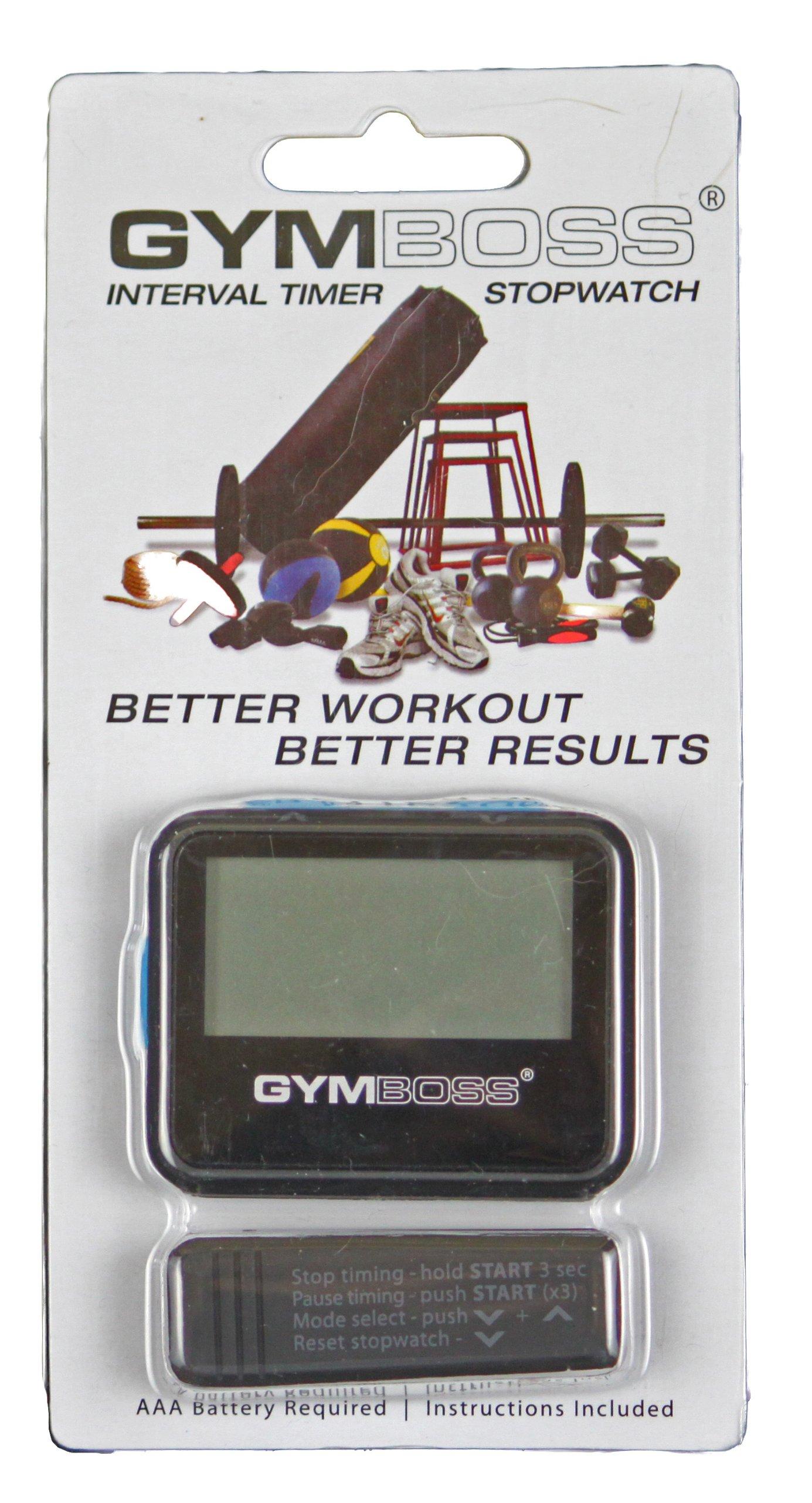 Gymboss Gymboss Interval Timer and Stopwatch - Black / Blue SOFTCOAT