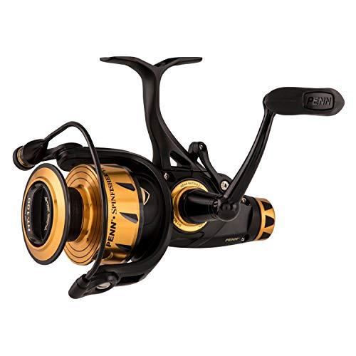 PENN PENN Spinfisher VI Live Liner Spinning Inshore Fishing Reel, HT-100 Front Drag, Max of 20lb | 9.0kg, Built with Carbon Fiber Washers, 4500, Black Gold