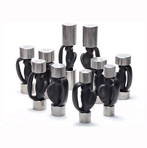 Heavy Hands Heavy Hands Weights Twist On End Weights for Fitness and Strength Training Set of 4, 1.5 LB portable Twisting Weight for Home Workout, Rotating Twist-on for Aerobics, Easy to Twist (Without Grips)