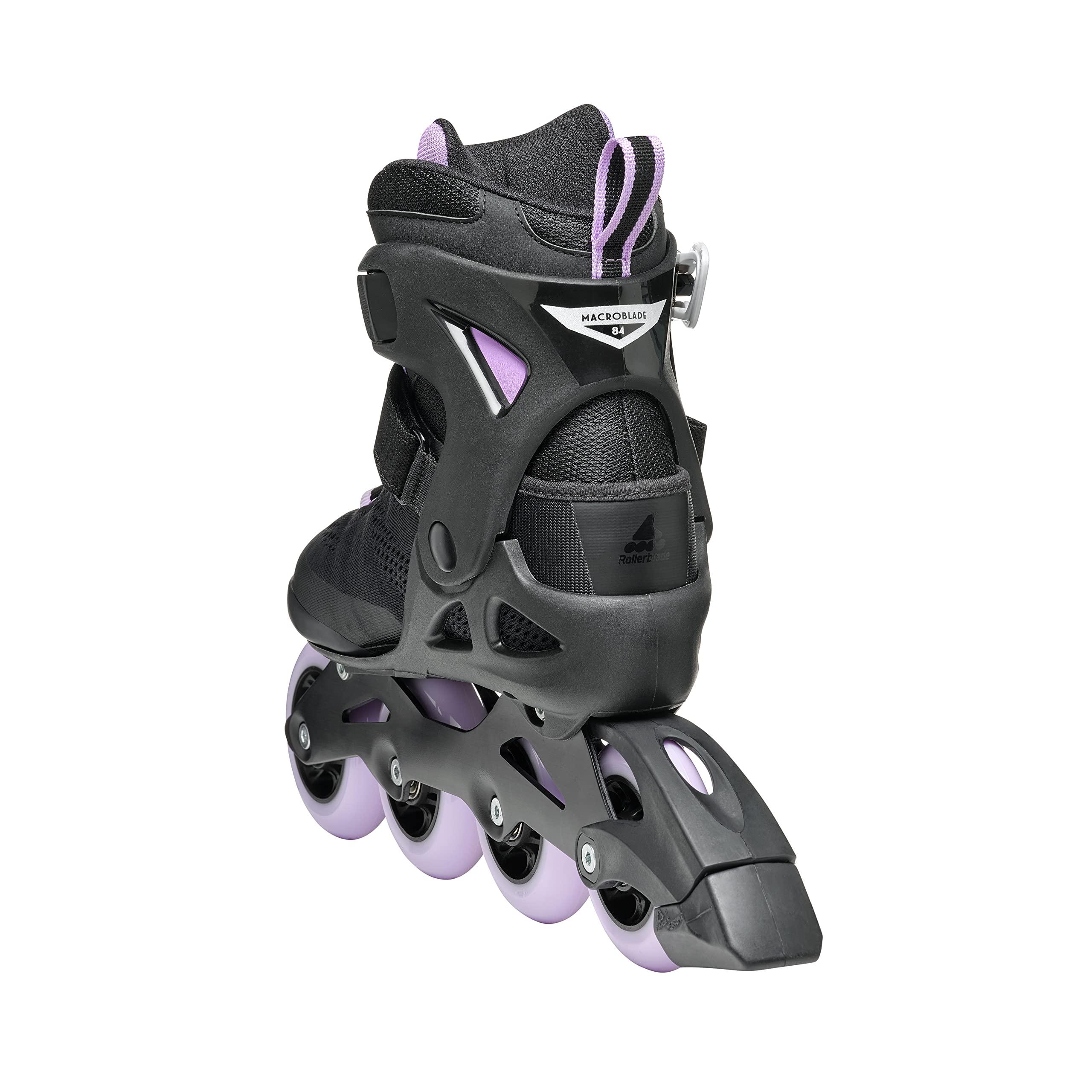 Rollerblade Rollerblade Macroblade 84 Women\'s Adult Fitness Inline Skate, Black & Lavender, Performance Inline Skates