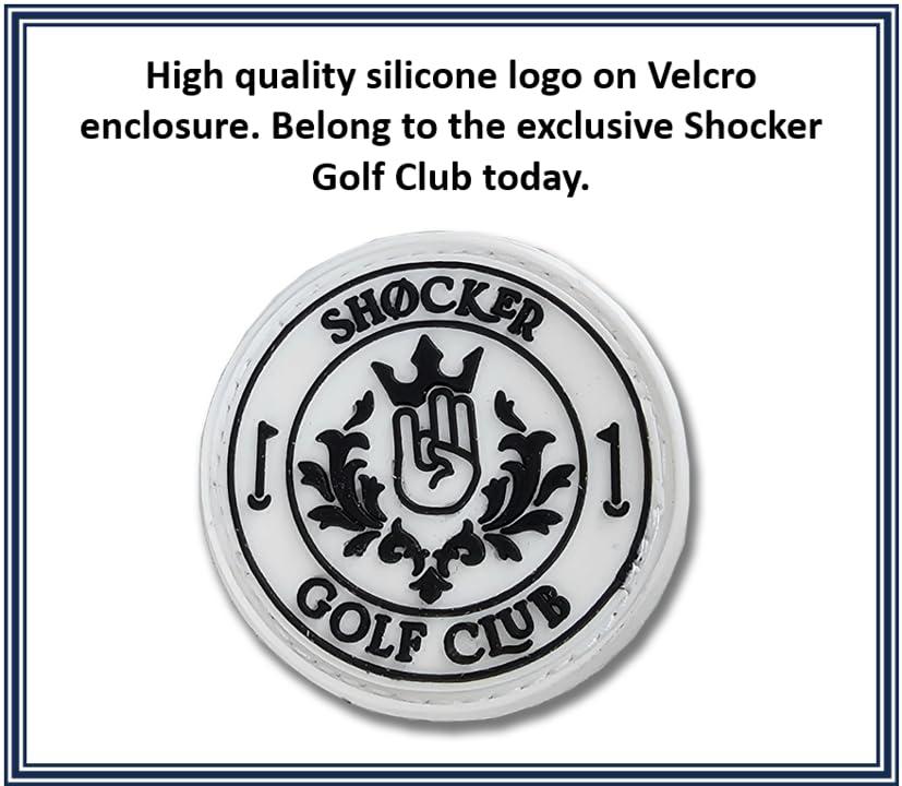 Scale Wear Design Shocker Funny Golf Glove Mens - Golf Accessories for Men, Adult 100% Cabretta Leather White Golf Gloves with Extra Grip, Shocker Fun Mens Gag Gift, Left or Right Hand, Small to XXL Sizes