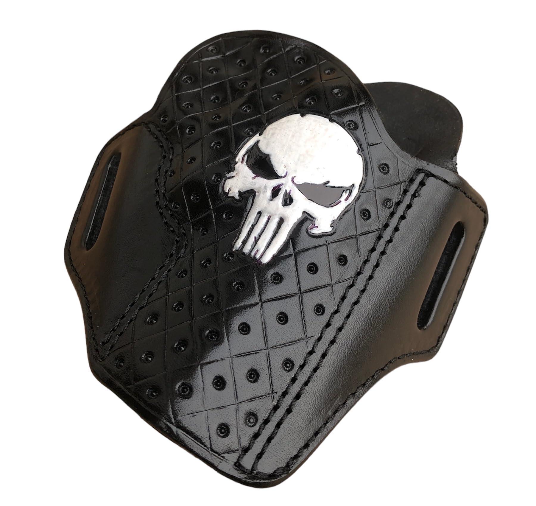Andien Special Patterned Leather Gun Holster Fits Colt Python or Colt King Cobra, Handcrafted, Premium Leather - ShnLeather (Black, Colt Python 6" Barrel)