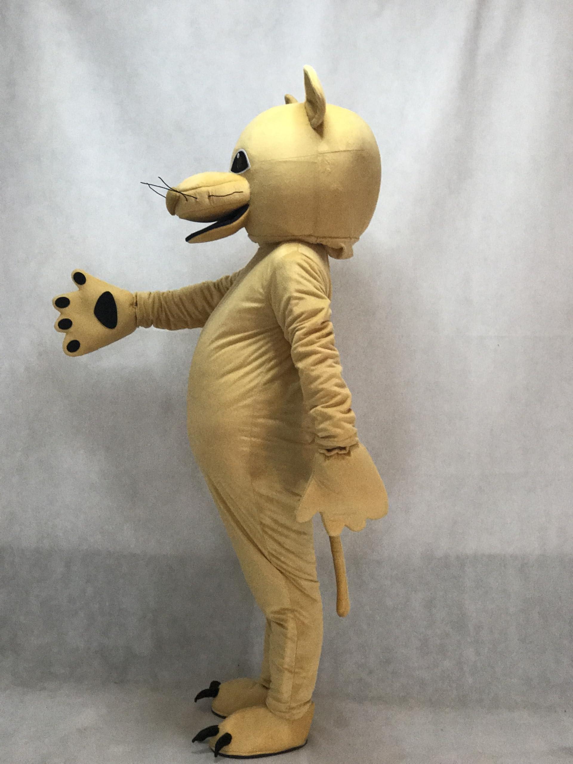 BTOCHK BTOCHK Tan Cougar Mascot Costume (Medium)