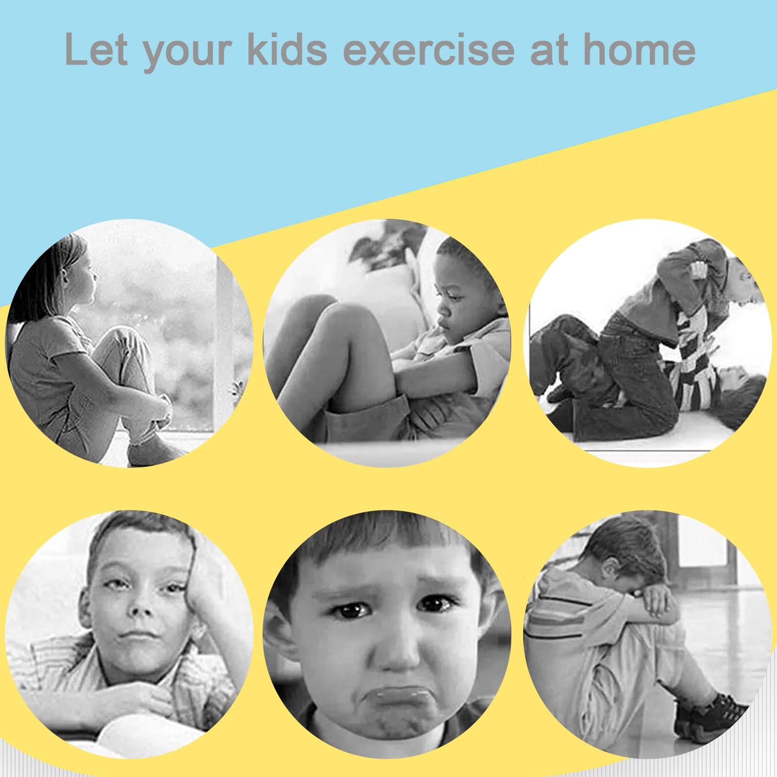 QBDGXFC Children Fun and Fitness Equipment, Kids Barbell Dumbbell Weight Set, Kids Bench and Leg Press Exercise Bikes, Kids Dumbbell Workout Weights